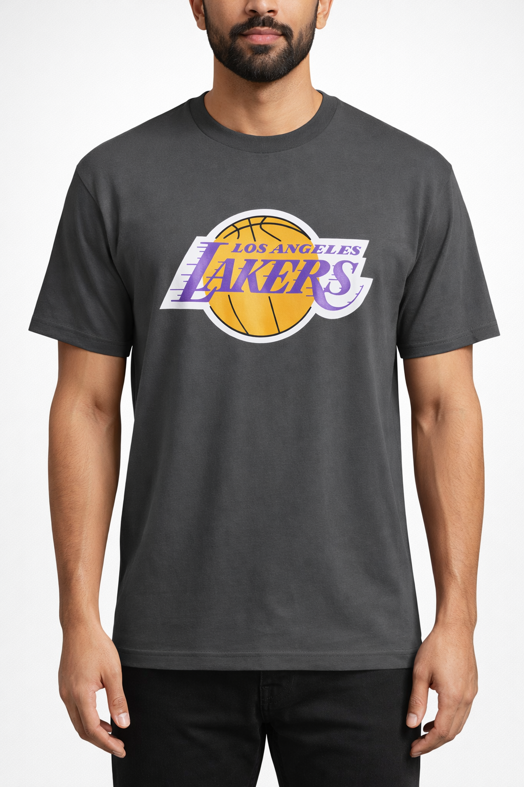 Mitchell & Ness Lakers Gray Size XL Men's T-Shirt