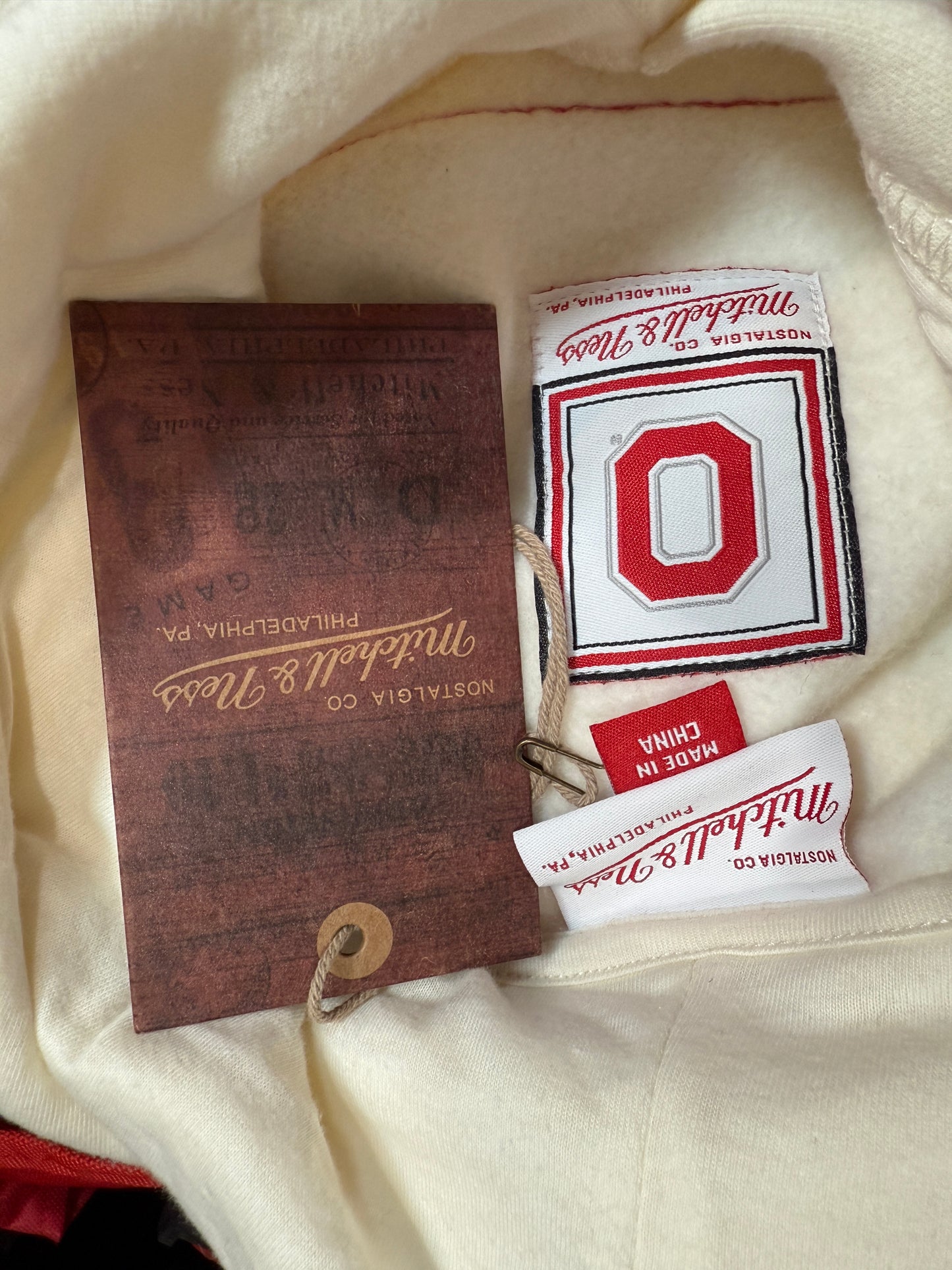 Buckeyes Mitchell & Ness Ohio State Vintage Hoodie