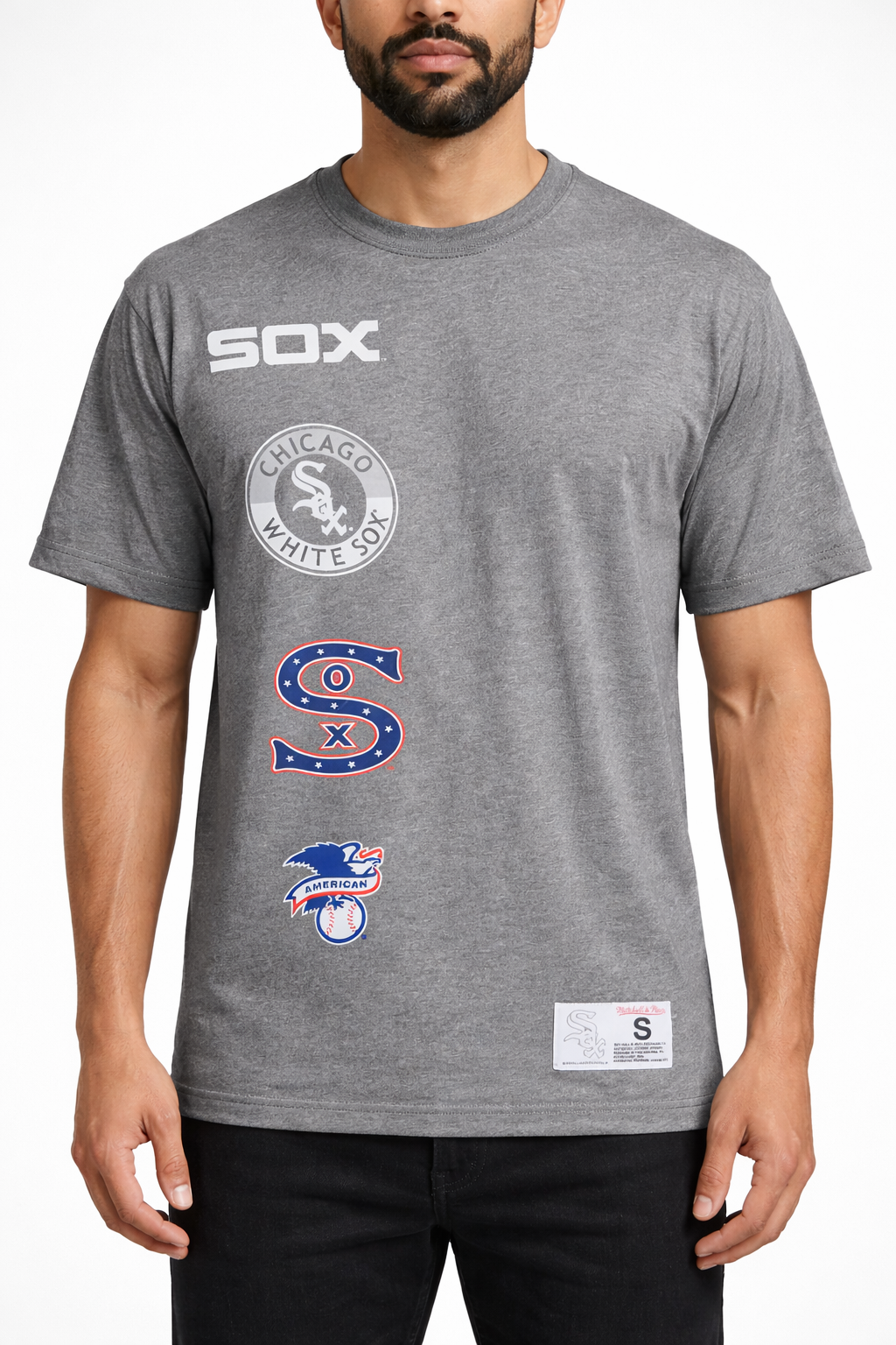 Mitchell & Ness Sox Chicago Short  Sleeves  Men's T-Shirt Size S