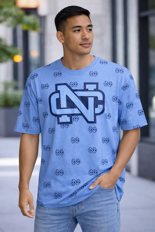 Mitchell & Ness NORTH CAROLINA BLUE  Men's T-Shirt Size XL