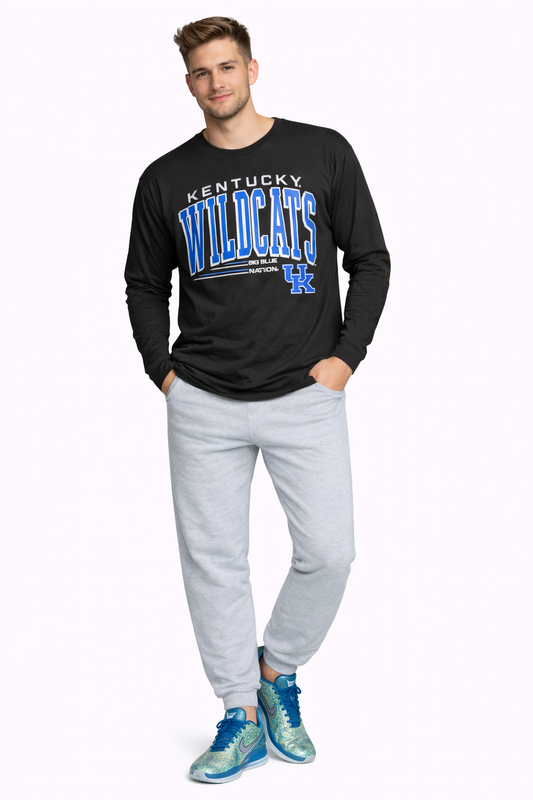 Kentucky WildCats Long Sleeve Black T-shirt