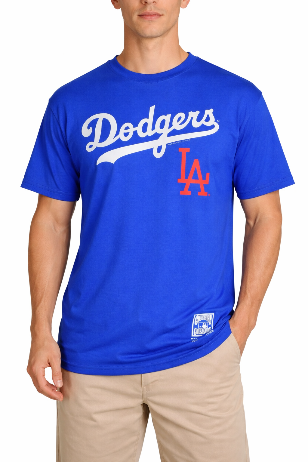 Mitchell & Ness Los Angeles Dodgers Blue Men's T-Shirt