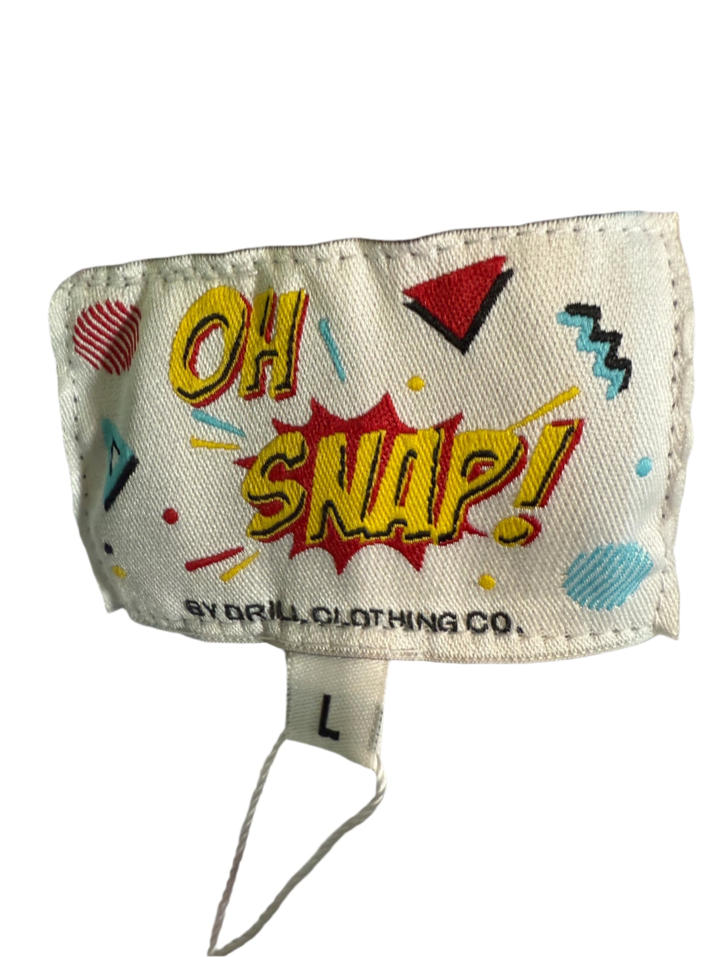 Oh Snap Drill Clothing Co Hoodie Multicolor Comic Graphic Print D2327 Y2459