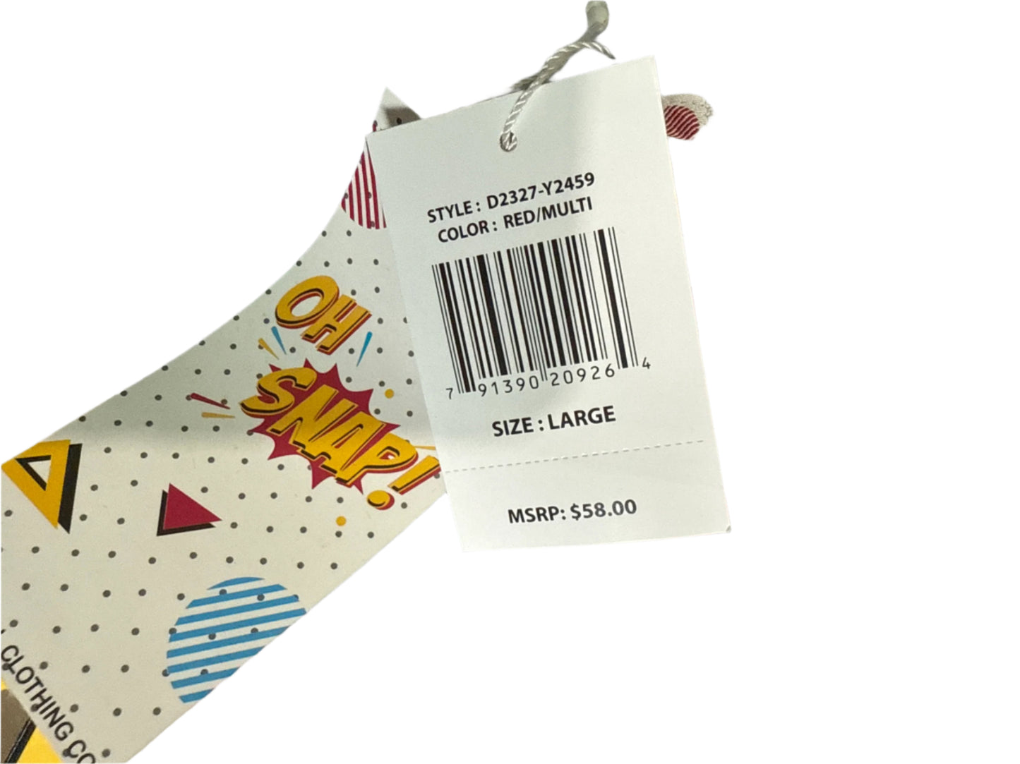 Oh Snap Drill Clothing Co Hoodie Multicolor Comic Graphic Print D2327 Y2459